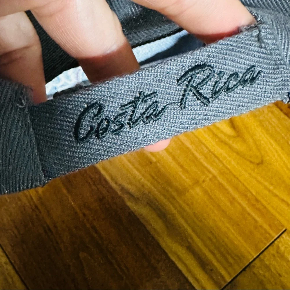 Costa Rica Hat Hook & Loop Strapback Raised Embroidery